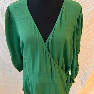 Banana Republic wrap blouse. Size Large